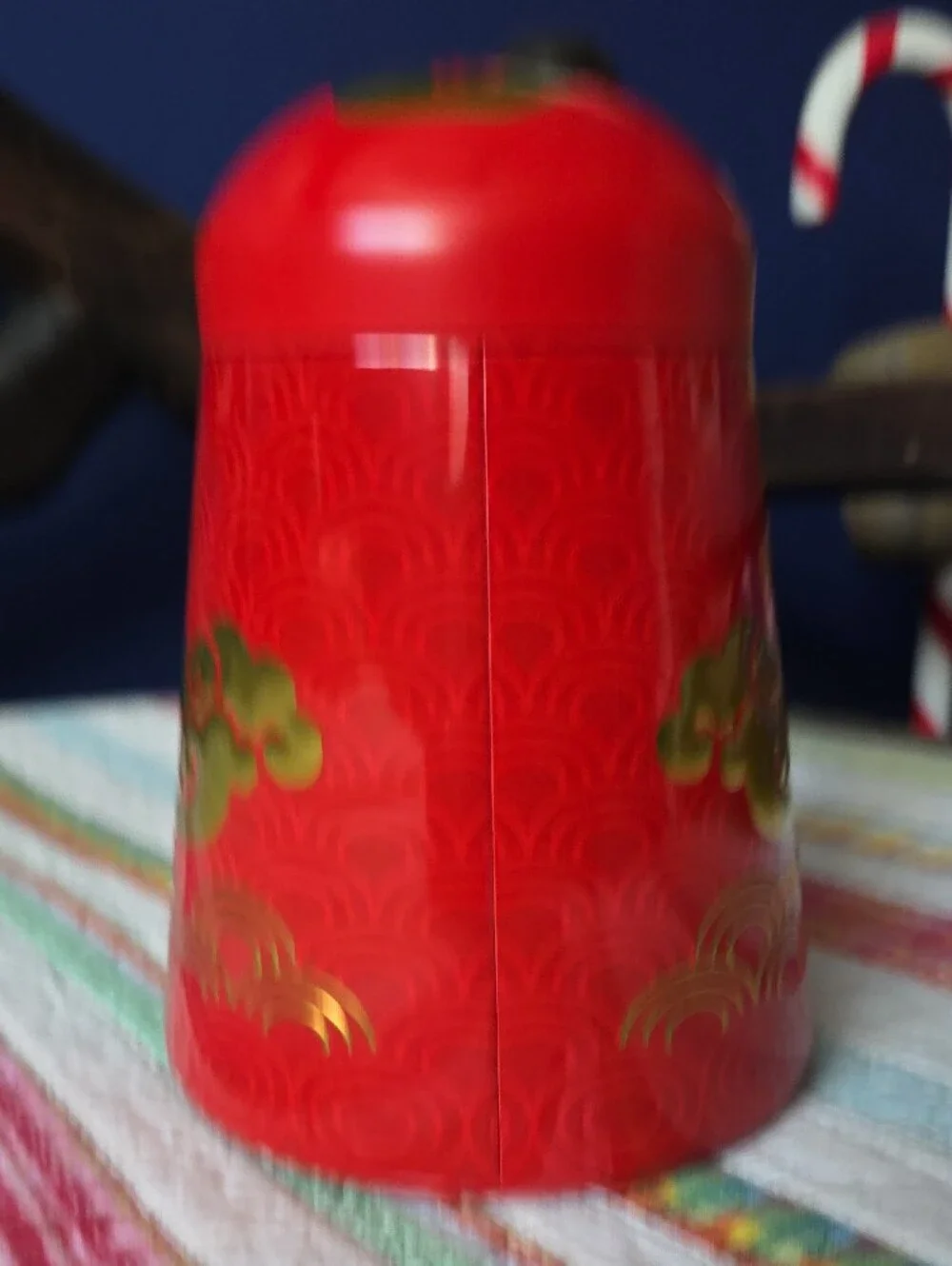 Red Dragon Decorative Storage Tin